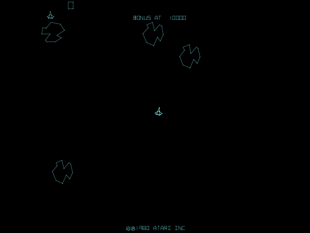 Asteroids Deluxe (rev 3) Screenshot 1